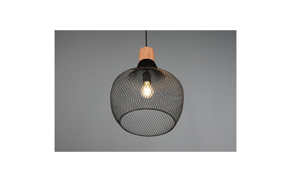 HLW LED Mat Zwarte LED Hanglamp Trion Jenna XL - Aluminium, E27, In hoogte verstelbaar HLW LED Mat Zwarte LED Hanglamp Trion Jenna XL - Aluminium, E27, In hoogte verstelbaar