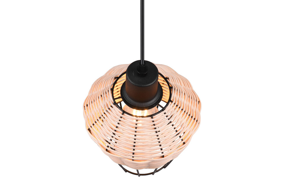 HLW LED LED Pendant Lamp Trion Bera - 1-light, E27 Fitting, Round Brown Aluminum