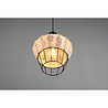 HLW LED LED Pendant Lamp Trion Bera - 1-light, E27 Fitting, Round Brown Aluminum