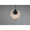 HLW LED LED Pendant Lamp Trion Bera - 1-light, E27 Fitting, Round Brown Aluminum