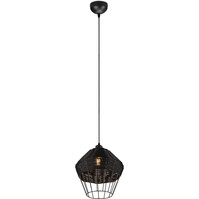 Black LED Pendant Lamp Trion Bera XL - 1-light LED Lamp