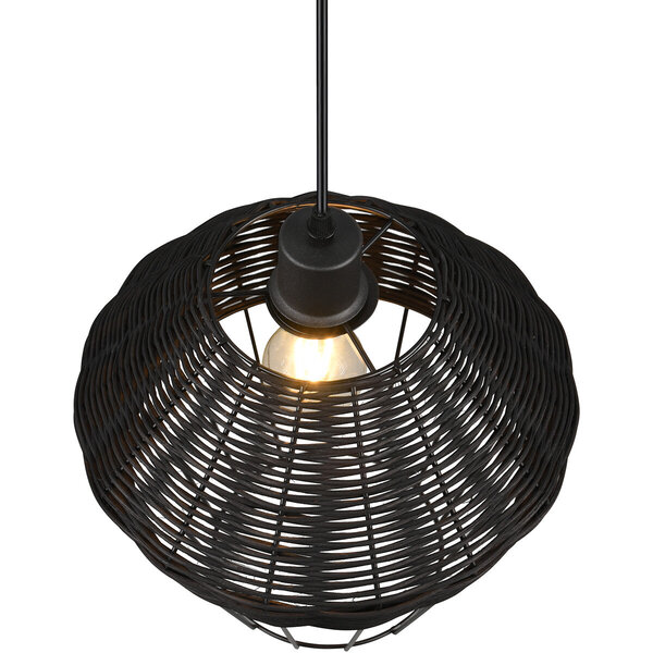 HLW LED LED Hanglamp Trion Bera XL - Zwarte LED Hanglamp met E27 fitting, verstelbaar en duurzaam HLW LED LED Hanglamp Trion Bera XL - Zwarte LED Hanglamp met E27 fitting, verstelbaar en duurzaam