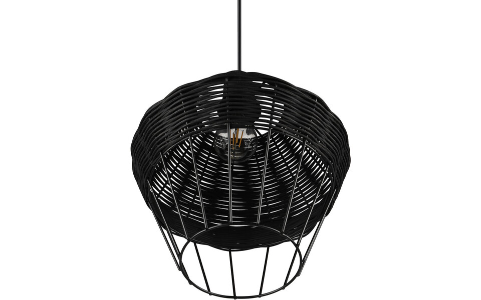 HLW LED LED Pendant Lamp Trion Bera XL - Black LED Pendant Lamp with E27 fitting, adjustable and durable