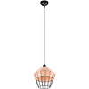 LED Pendant Lamp Trion Bera XL - Brown Aluminum, E27 Fitting