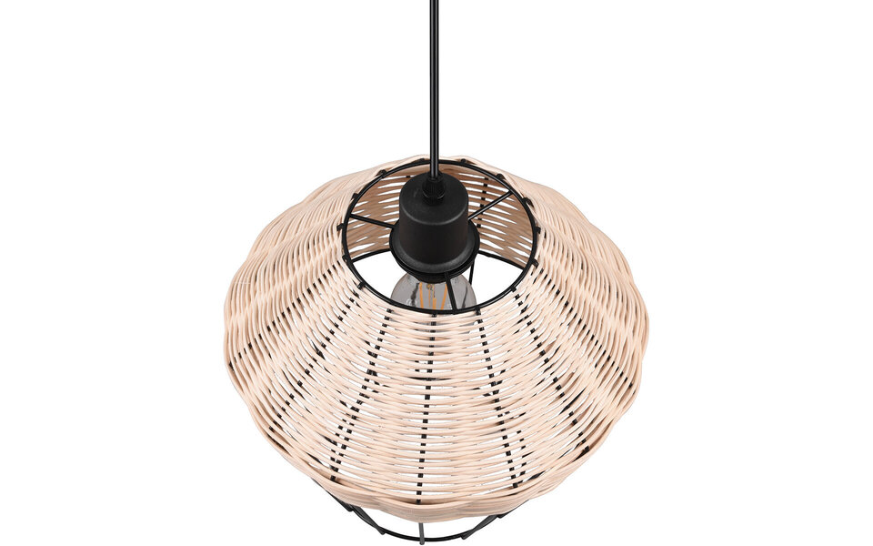 HLW LED LED Hanglamp Trion Bera XL - Bruin Aluminium, E27 Fitting, In Hoogte Verstelbaar