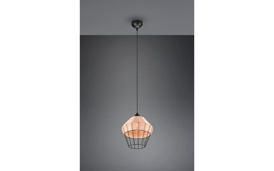 HLW LED LED Pendant Lamp Trion Bera XL - Brown Aluminum, E27 Fitting, Height Adjustable
