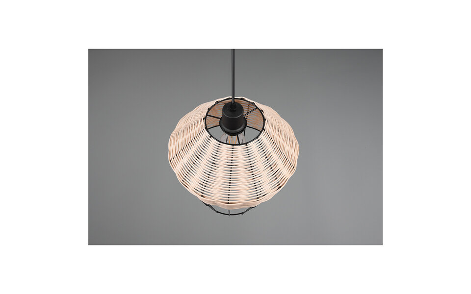 HLW LED LED Hanglamp Trion Bera XL - Bruin Aluminium, E27 Fitting, In Hoogte Verstelbaar