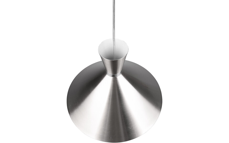 HLW LED LED Pendant Lamp Trion Ewomi - Round, Matte Nickel, Aluminum, E27 Socket, Ø35cm