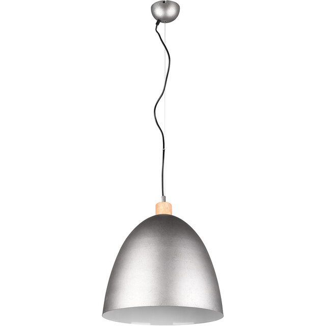 HLW LED LED Pendant Lamp Trion Jaguar - Matte Nickel Aluminum, E27 Fitting, Up to 60W LED