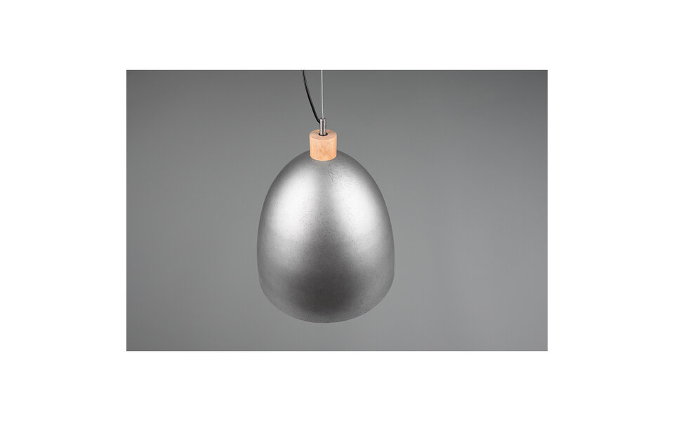 HLW LED LED Hanglamp Trion Jaguar - Mat Nikkel Aluminium, E27 Fitting, Tot 60W LED