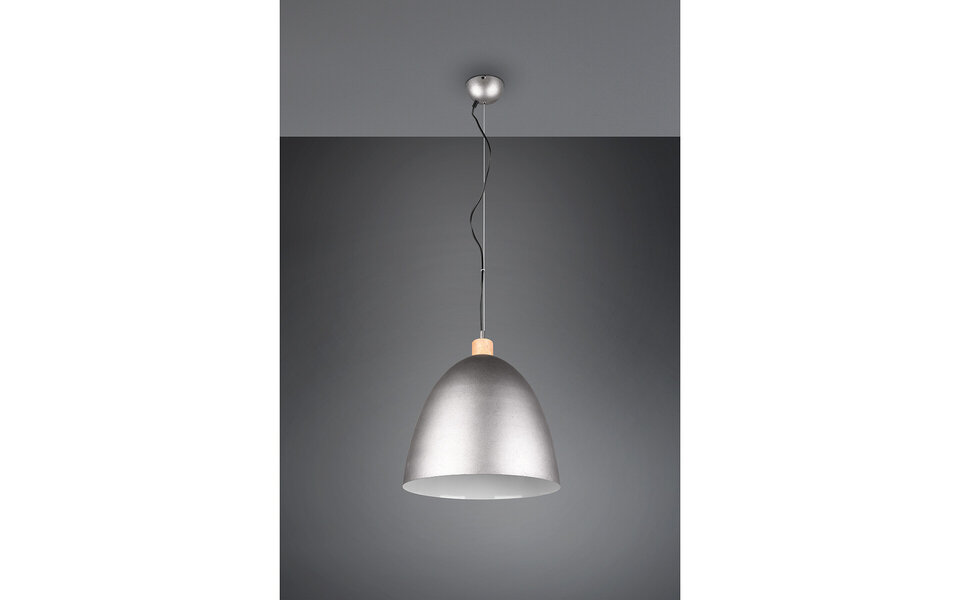 HLW LED LED Hanglamp Trion Jaguar - Mat Nikkel Aluminium, E27 Fitting, Tot 60W LED