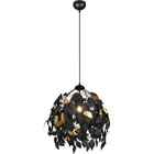 HLW LED LED Chandelier Trion Lovy - Black LED Pendant Lamp with Gold Accents