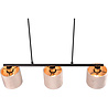HLW LED LED Hanglamp Trion Julina - 3-lichts met E14 fitting en beige textiele kap HLW LED LED Hanglamp Trion Julina - 3-lichts met E14 fitting en beige textiele kap