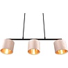 HLW LED LED Pendant Lamp Trion Julina - 3-light with E14 fitting and beige textile shade