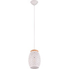 HLW LED Witte Metalen LED Hanglamp Trion Dabi - E27 Fitting, Mat Wit, Rond