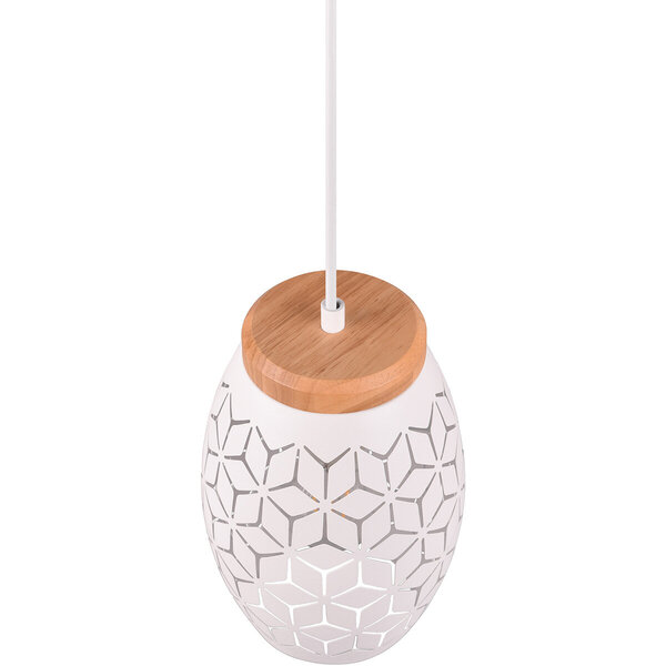 HLW LED Witte Metalen LED Hanglamp Trion Dabi - E27 Fitting, Mat Wit, Rond HLW LED Witte Metalen LED Hanglamp Trion Dabi - E27 Fitting, Mat Wit, Rond