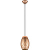 Metal LED Pendant Lamp Coffee - E27 Fitting, Round & Stylish