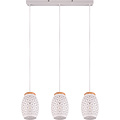 Modern Metal LED Pendant Lamp Trion Dabi - Matte White, 3-light E27, Adjustable