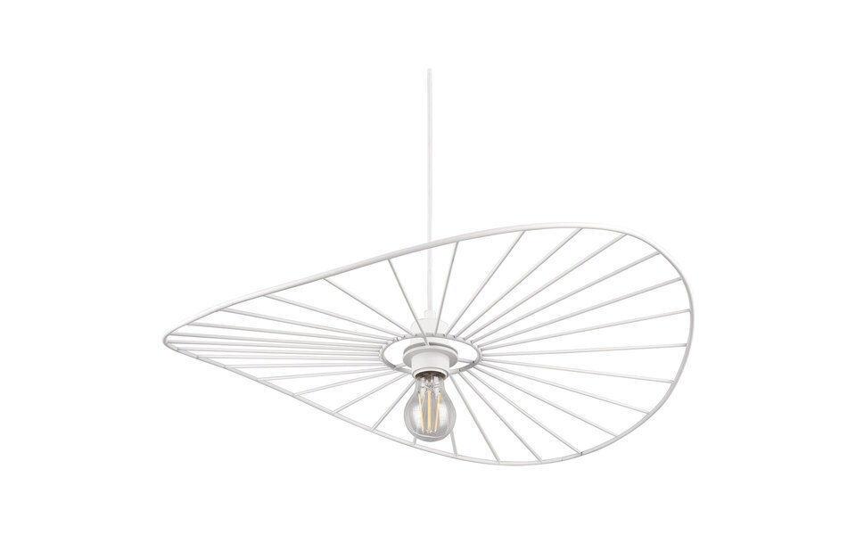 HLW LED Metal LED Pendant Lamp Trion Aupe - White LED Pendant Lamp with E27 Fitting, 1-light HLW LED Metal LED Pendant Lamp Trion Aupe - White LED Pendant Lamp with E27 Fitting, 1-light