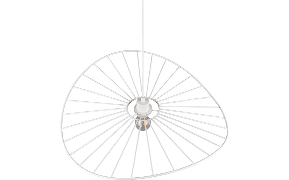 HLW LED Metal LED Pendant Lamp Trion Aupe - White LED Pendant Lamp with E27 Fitting, 1-light HLW LED Metal LED Pendant Lamp Trion Aupe - White LED Pendant Lamp with E27 Fitting, 1-light