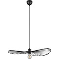 Metal LED Pendant Lamp Trion Aupe - Matte Black, E27 Fitting, 1-light Round