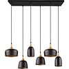 LED Hanglamp Trion Zira - Mat Zwart, 6-lichts, Metalen Design LED Hanglamp Trion Zira - Mat Zwart, 6-lichts, Metalen Design