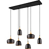 HLW LED Metal LED Pendant Lamp Trion Zira - Black 6-light LED lamp with E14 fitting HLW LED Metal LED Pendant Lamp Trion Zira - Black 6-light LED lamp with E14 fitting