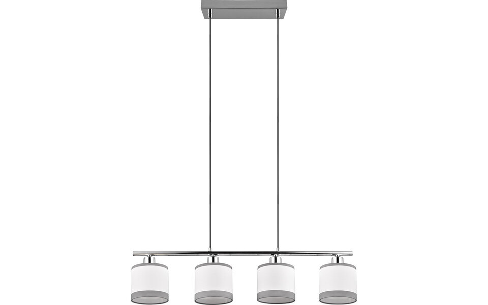 HLW LED Metal LED Pendant Lamp Trion Vamos - 4-light LED lamp with E14 fitting, chrome