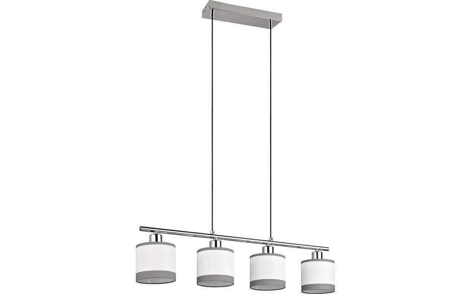 HLW LED Metalen LED Hanglamp Trion Vamos - 4-lichts LED lamp met E14 fitting, chroom HLW LED Metalen LED Hanglamp Trion Vamos - 4-lichts LED lamp met E14 fitting, chroom