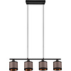 LED Pendant Lamp Trion Vamos - Matte Black, Metal 4-light Design LED Pendant Lamp Trion Vamos - Matte Black, Metal 4-light Design
