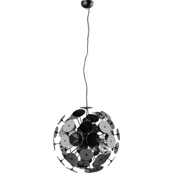 HLW LED Metalen LED Hanglamp Trion Discon - Zwarte LED Hanglamp, 6-lichts, Rond, E14 HLW LED Metalen LED Hanglamp Trion Discon - Zwarte LED Hanglamp, 6-lichts, Rond, E14