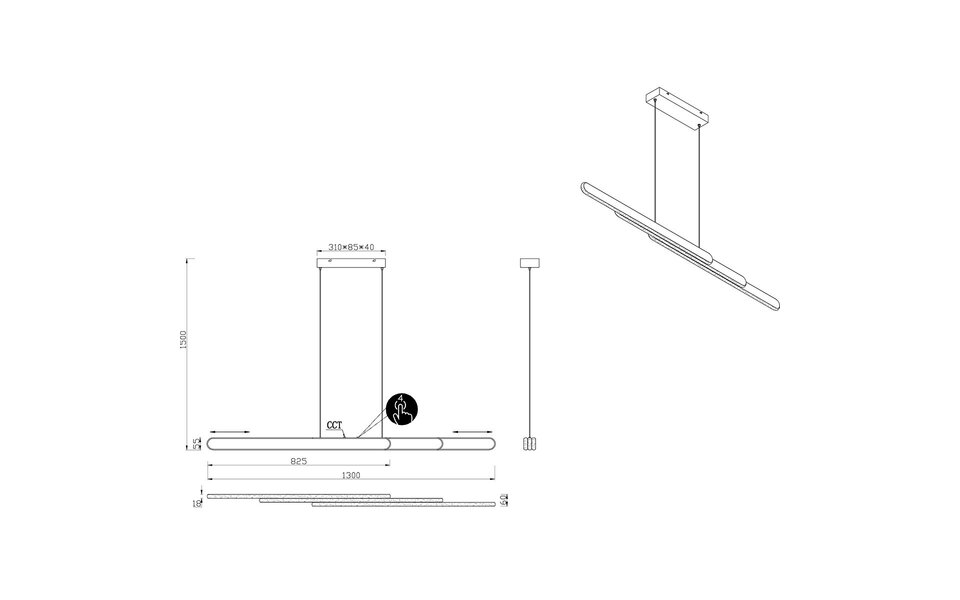 HLW LED LED Hanglamp Trion Clio 48W - Verstelbaar, Dimbaar & Geborsteld Aluminium HLW LED LED Hanglamp Trion Clio 48W - Verstelbaar, Dimbaar & Geborsteld Aluminium