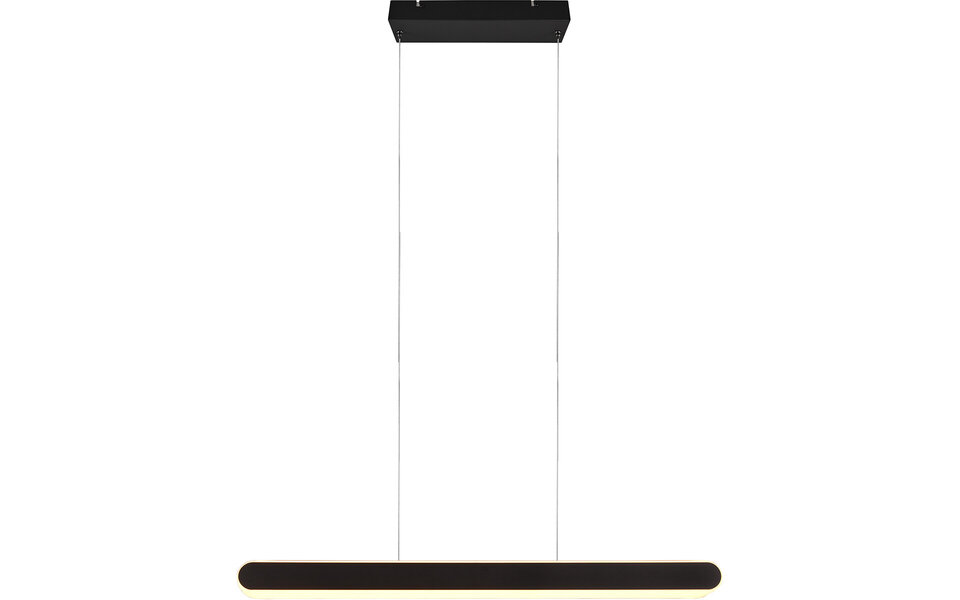 HLW LED Zwarte Metalen LED Hanglamp 48W - Trion Clio Rond & Aanpasbaar