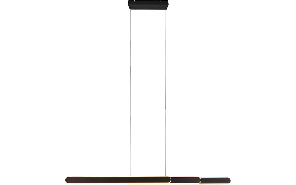 HLW LED Zwarte Metalen LED Hanglamp 48W - Trion Clio Rond & Aanpasbaar