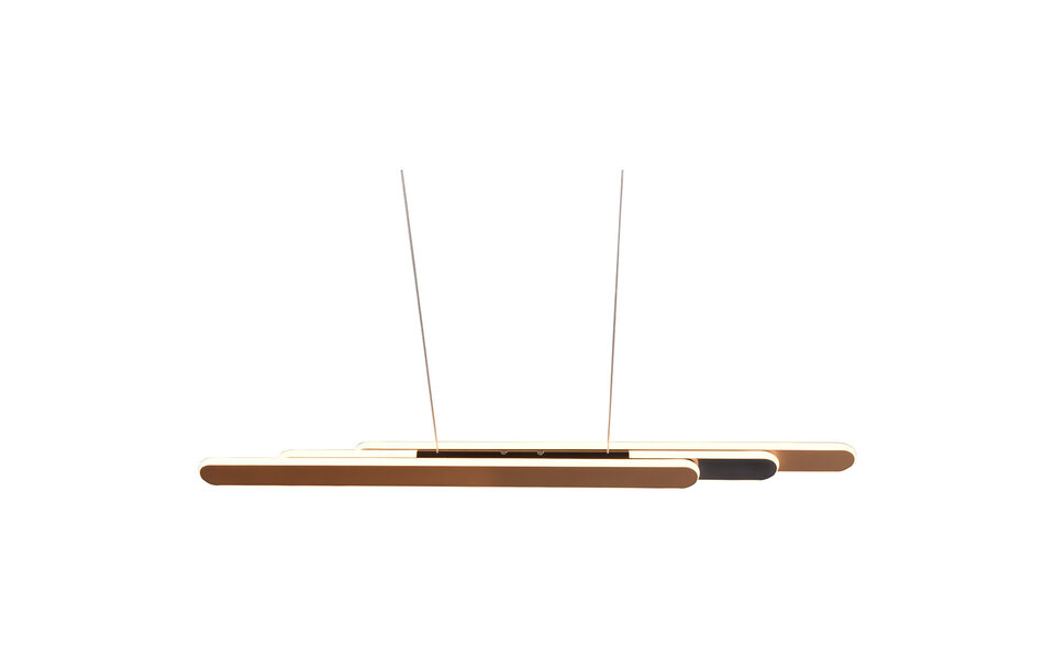 HLW LED 48W LED Hanglamp Trion Clio - Metalen Coffee Hanglamp met Aanpasbare Lichtkleur