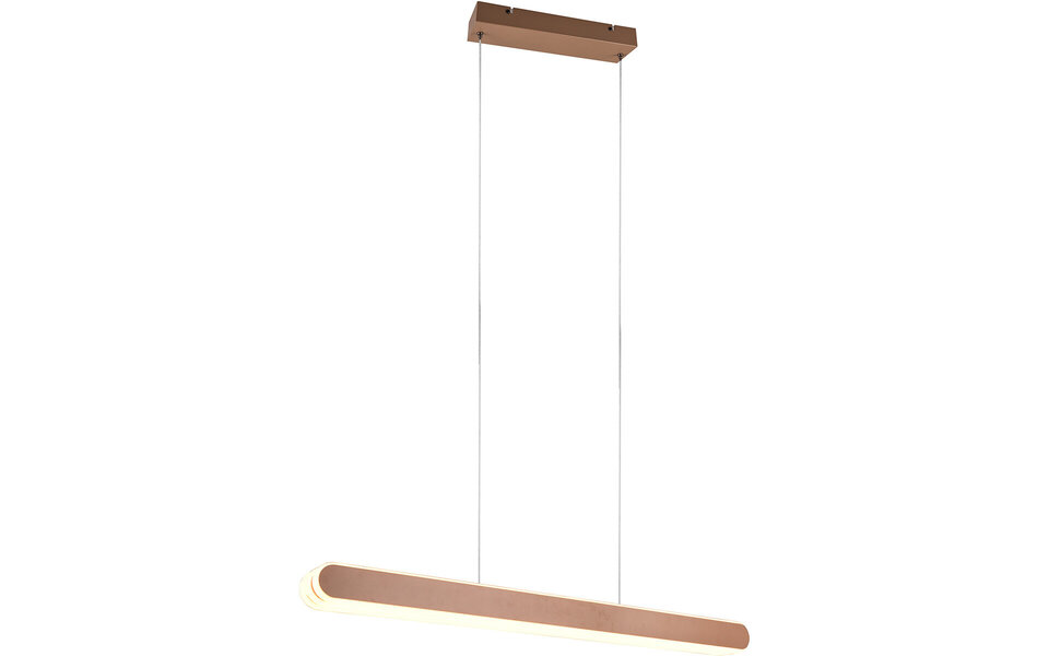 HLW LED 48W LED Hanglamp Trion Clio - Metalen Coffee Hanglamp met Aanpasbare Lichtkleur