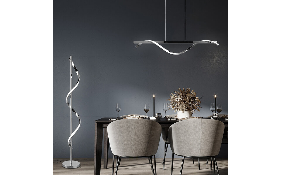 HLW LED Witte Dimbare Metalen LED Hanglamp 26W met Natuurlijk Wit Neutraal Licht