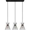 Metalen LED Hanglamp Trion Drado - Zwart Goud - 3-lichts E27 Metalen LED Hanglamp Trion Drado - Zwart Goud - 3-lichts E27