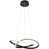 Dimbare Mat Zwarte LED Hanglamp - Warm Wit 27.5W Dimbare Mat Zwarte LED Hanglamp - Warm Wit 27.5W