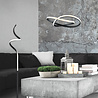 Dimbare mat zwarte LED hanglamp met modern design en warm wit licht van 27,5 watt