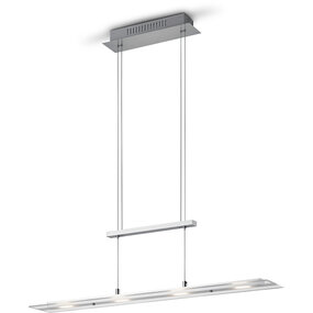 Witte LED Hanglamp Trion Silom - Metalen 4-lichts, Warm Wit Witte LED Hanglamp Trion Silom - Metalen 4-lichts, Warm Wit