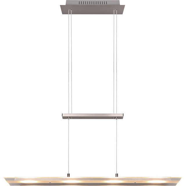 HLW LED Metalen LED Hanglamp Trion Silom - Witte 4-lichts LED Hanglamp, Warm Wit 3000K
