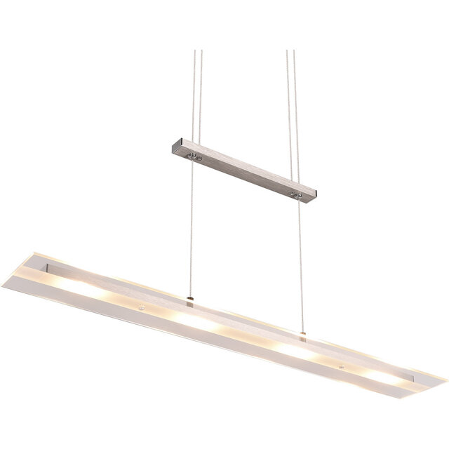 HLW LED Metal LED Pendant Lamp Trion Silom - White 4-light LED Pendant Lamp, Warm White 3000K