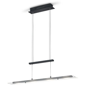 LED Hanglamp Mat Zwart - Warm Wit Licht - 4-lichts LED Hanglamp Mat Zwart - Warm Wit Licht - 4-lichts