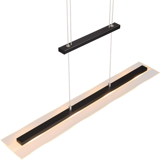 HLW LED Metal LED Pendant Lamp Matte Black or White - Warm White 3000K - 4 Light Points HLW LED Metal LED Pendant Lamp Matte Black or White - Warm White 3000K - 4 Light Points