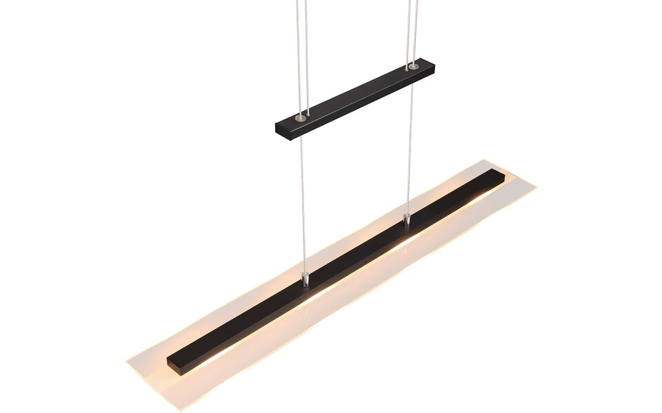 HLW LED Metal LED Pendant Lamp Matte Black or White - Warm White 3000K - 4 Light Points HLW LED Metal LED Pendant Lamp Matte Black or White - Warm White 3000K - 4 Light Points