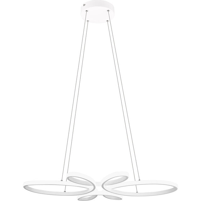 Dimbare Metalen LED Hanglamp - Mat Wit, 32W Natuurlijk Wit Verlichting per ruimte