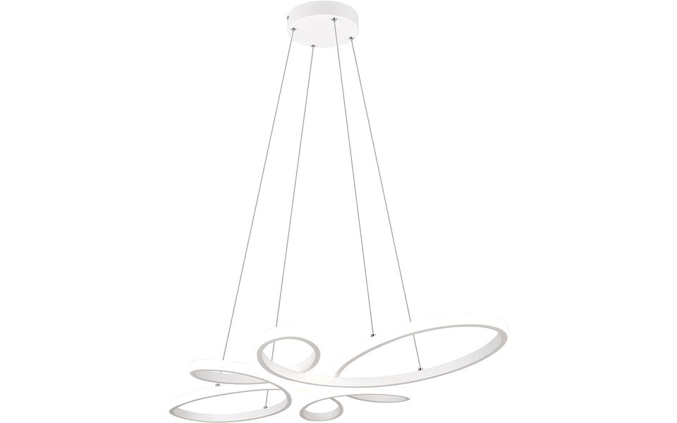 HLW LED Stylish Dimmable LED Pendant Lamp 32W - Matte White Metal, Neutral White Light