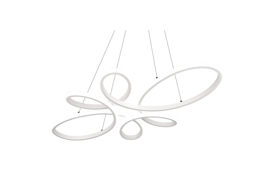 HLW LED Stylish Dimmable LED Pendant Lamp 32W - Matte White Metal, Neutral White Light