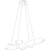 HLW LED Stijlvolle Dimbare LED Hanglamp 32W - Mat Wit Metaal, Neutraal Wit Licht